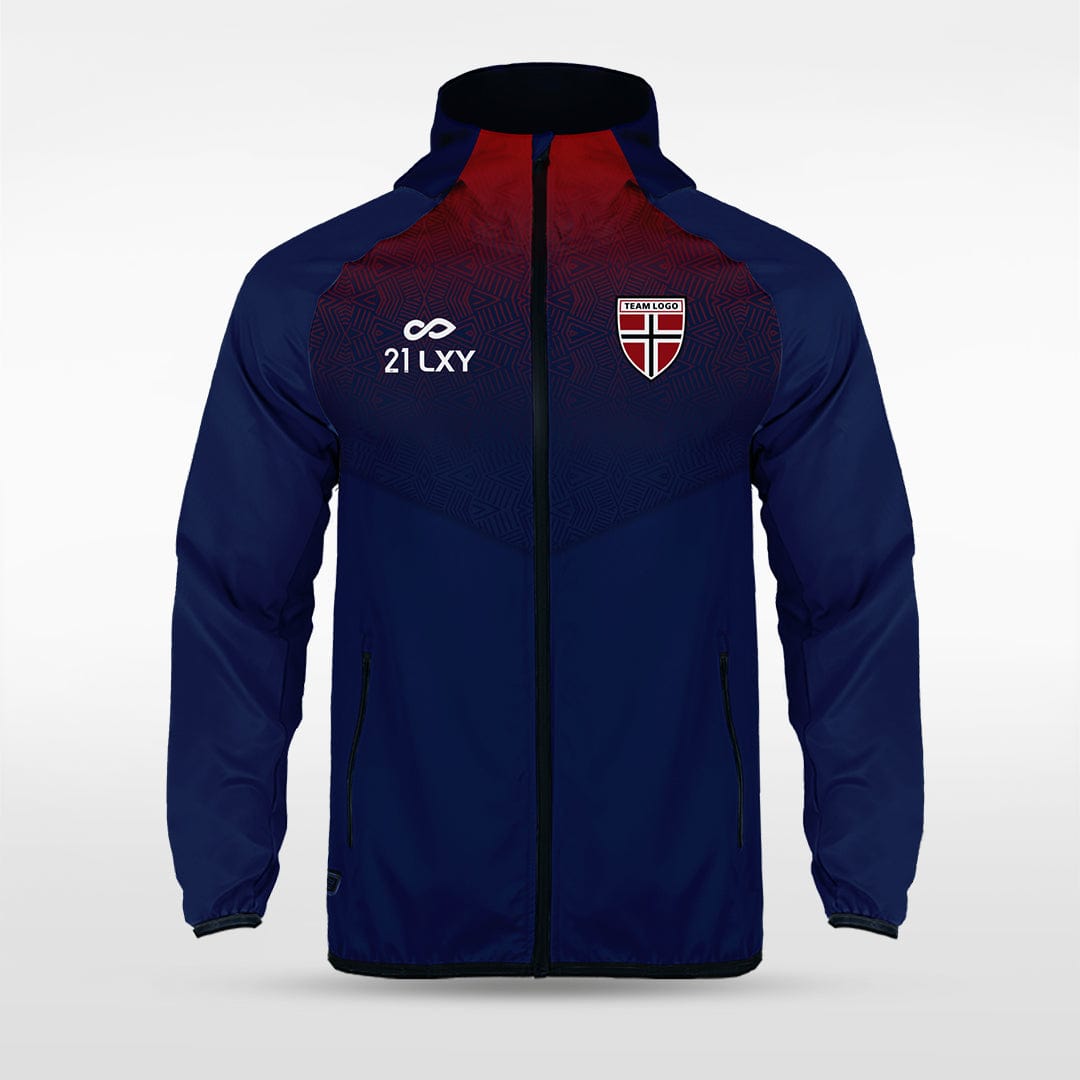 Historic Maya - Customized Men's Sublimated Full-Zip Waterproof