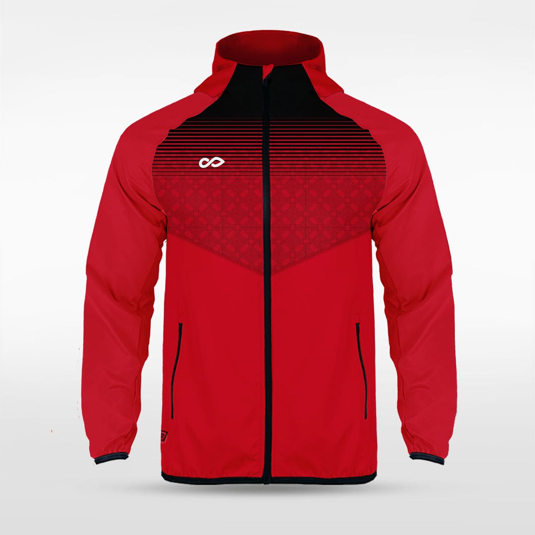Historic Greek - Customized Men's Sublimated Full-Zip Waterproof